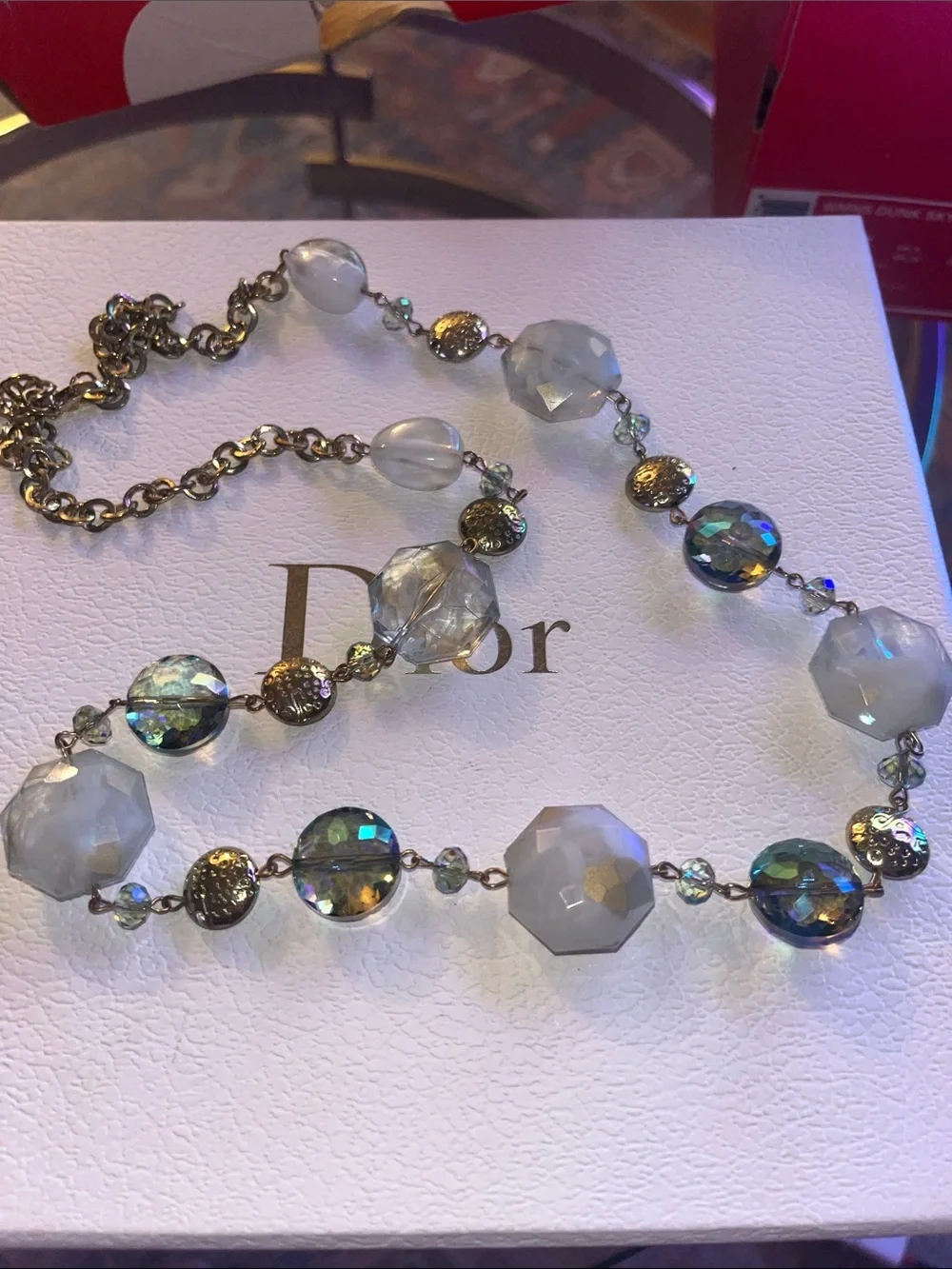 Crystal and Beaded Women's Necklace
